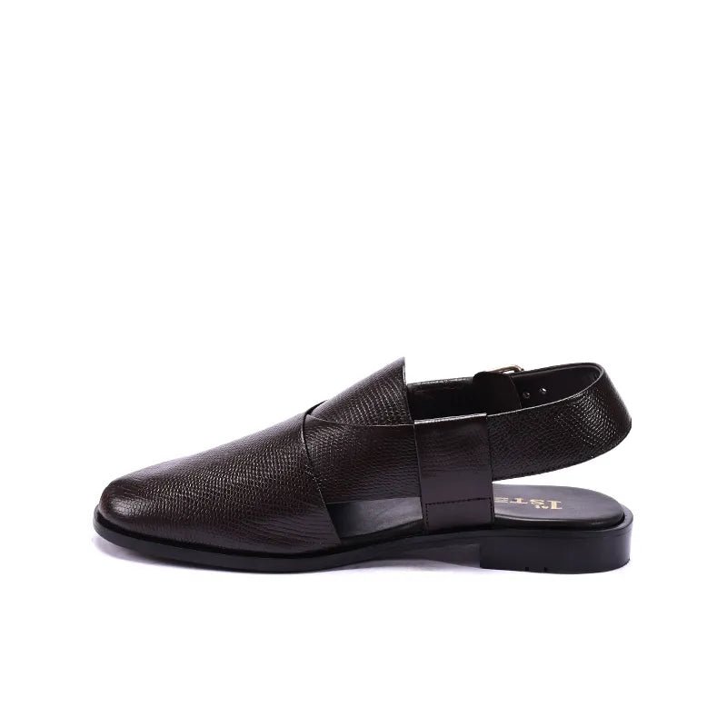 Brown Minimalist Peshawari Chappals 0141153