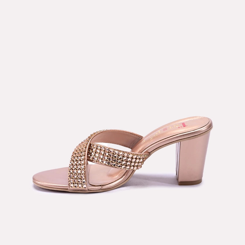 Peach Bridal Heel Slippers 0421334