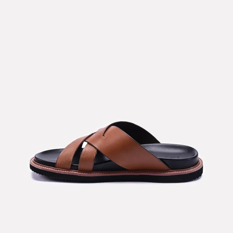 Brown Soft Sole Casual Slippers 0151052