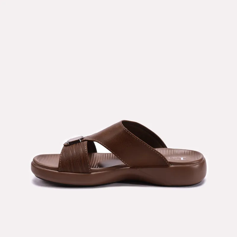 Khaki Casual Slippers For Men 0151162