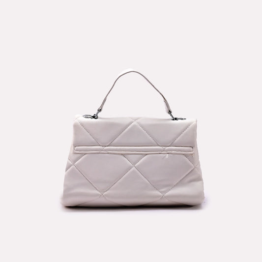 White Casual Hand Bags 0322021