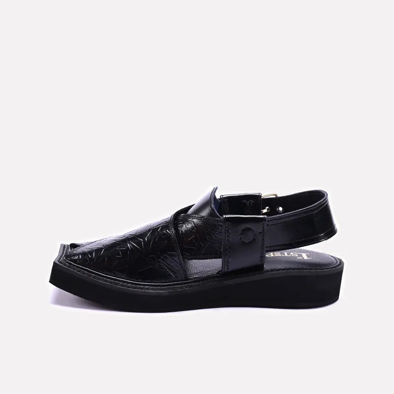 Kaptan Peshawari Sandal  Black 0141005