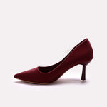 Fancy Court Shoes Maroon 0450156
