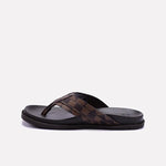 Brown Comfy Flip Flops Mens 0151126