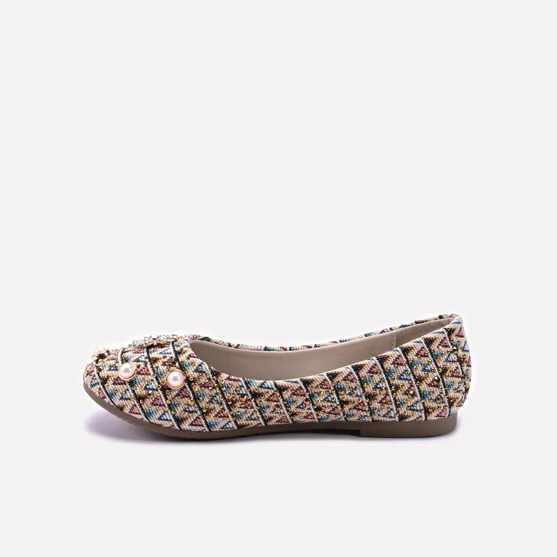 Fawn Fancy Pumps For Girls 0710548