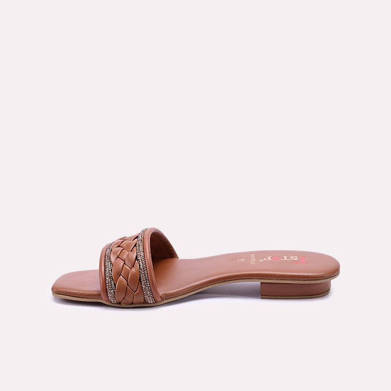 Mustard Fancy Flat Slippers 0412838