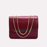 Maroon Casual Hand Bags 0321752