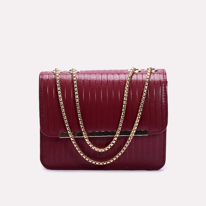 Maroon Casual Hand Bags 0321752