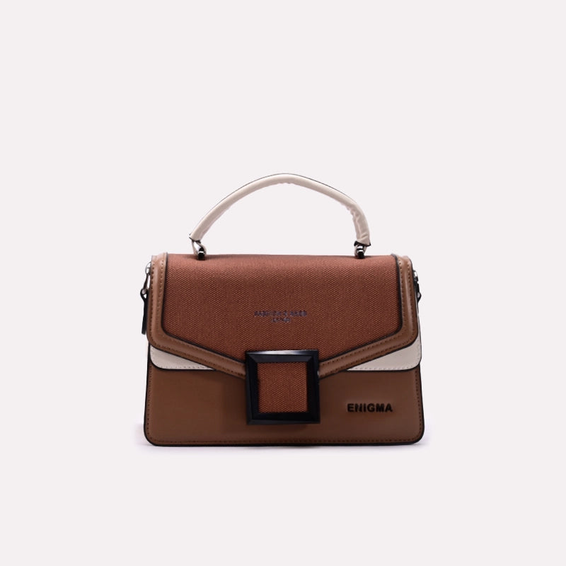 Casual Hand Bags Brown 0322049