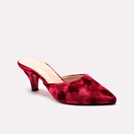 Fancy Court Shoes Maroon 0450108