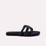 Black Womens Fancy Slippers 0412944