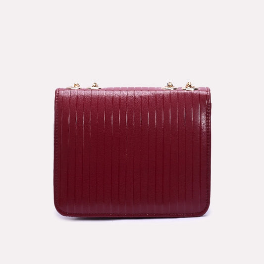 Maroon Casual Hand Bags 0321752