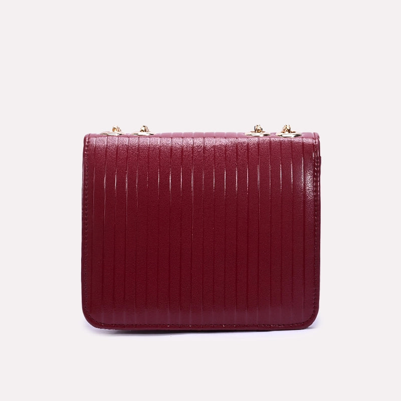 Maroon Casual Hand Bags 0321752