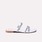 Silver Fancy Flat Slippers 0412789