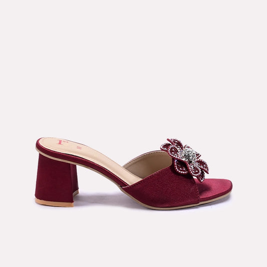Maroon Fancy Slippers 0412759
