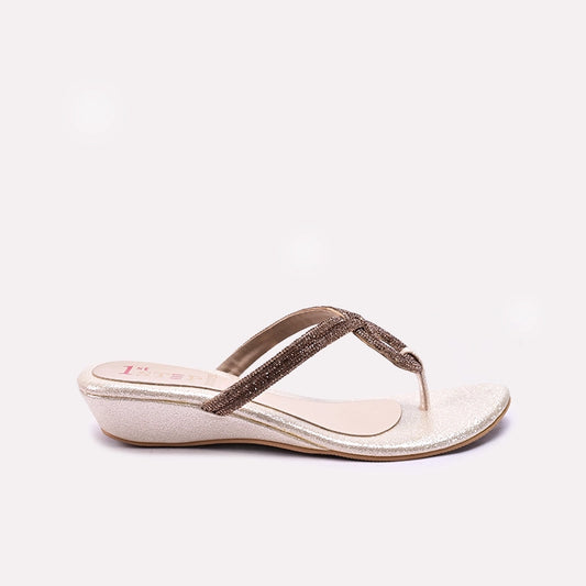 Gold Womens Fancy Slippers 0413075