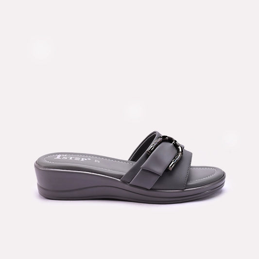 Gray Womens Casual Slippers 0413182