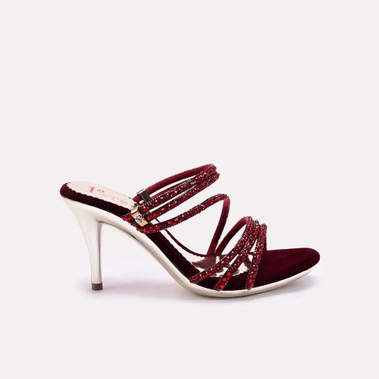 Mahroon Bridal Sandal 0421412