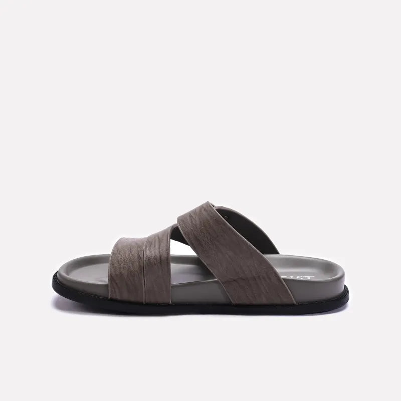 Gray Casual Slippers for Men