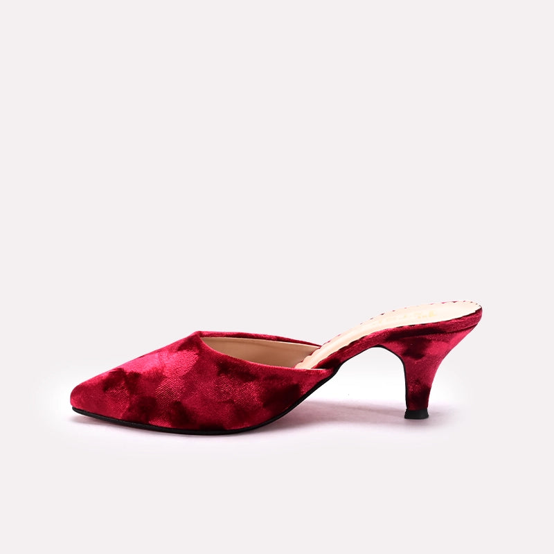 Fancy Court Shoes Maroon 0450108