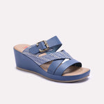 Blue Wedge Casual Slippers 0413267