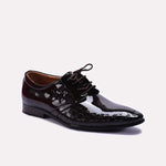 Brown Glossy Derby Shoes 0111273