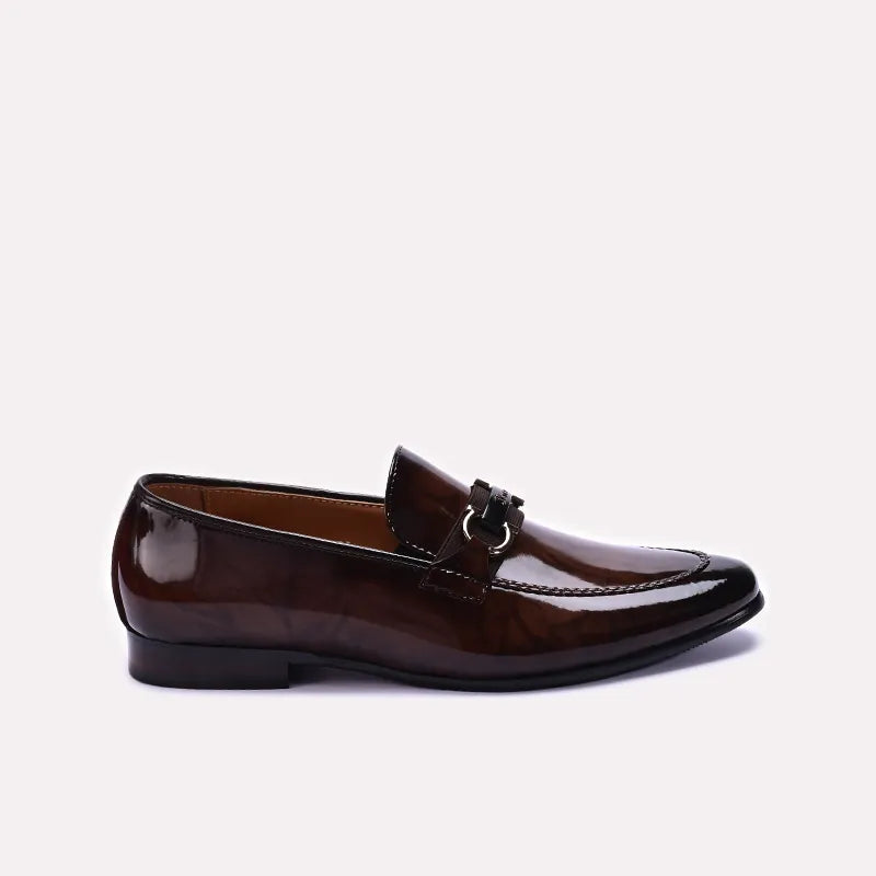 Brown Shiny Formal Shoes 0111276