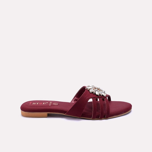 Maroon Fancy Slippers 0412801
