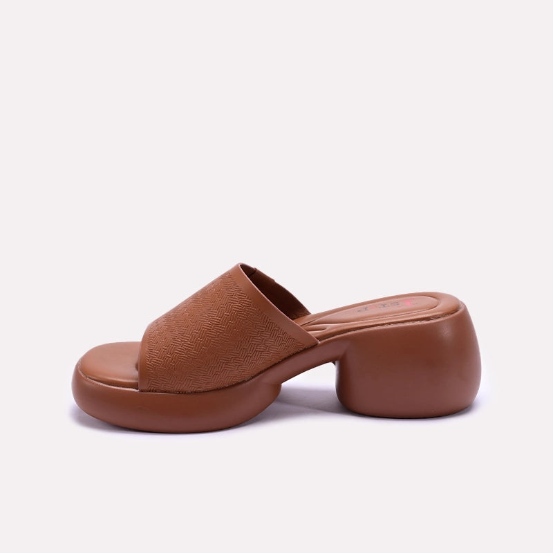 Mustard Chunky Casual Slippers 0413245