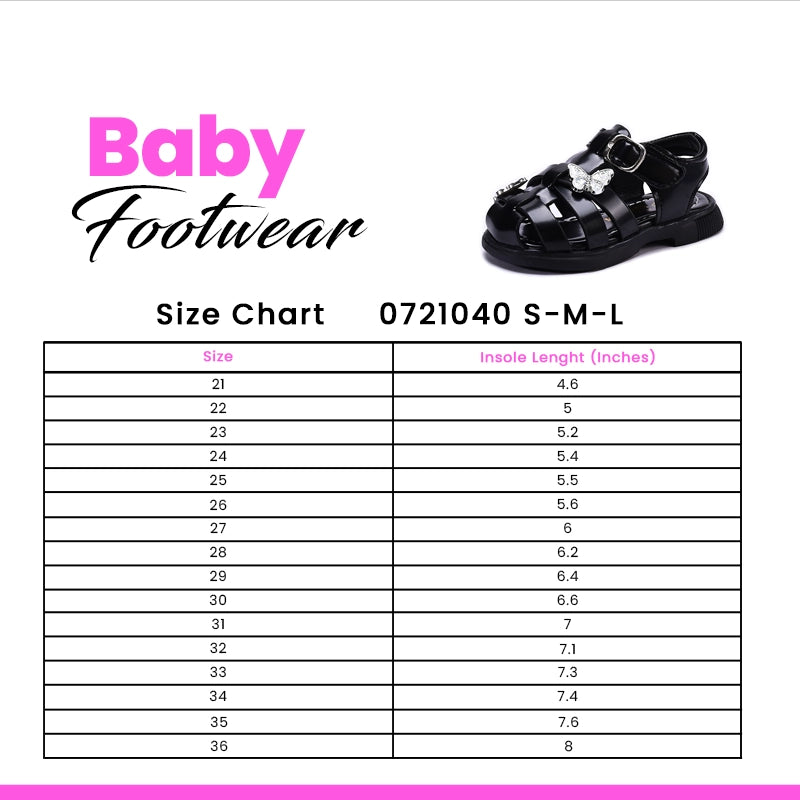 Baby Black Casual Sandal 0721040