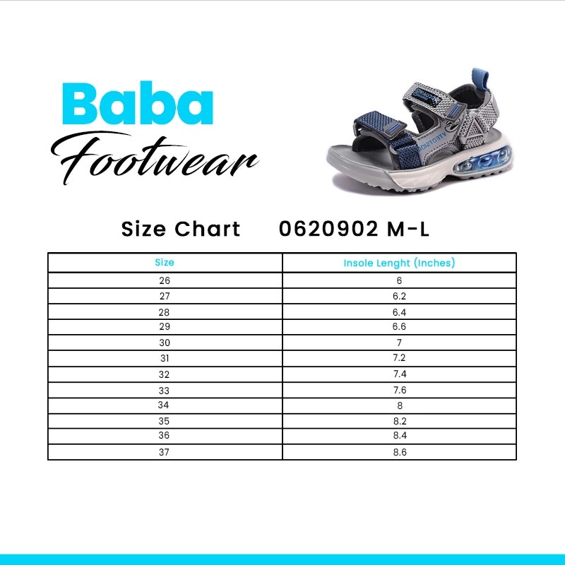 Baba Gray Sports Sandals 0620902