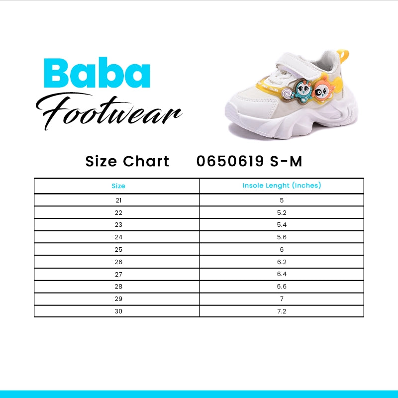 Baba White Jogger Shoes 0650619