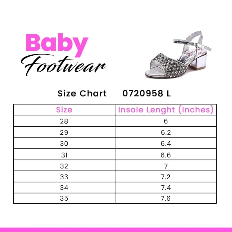Baby Girls Silver Fancy Sandals 0720958