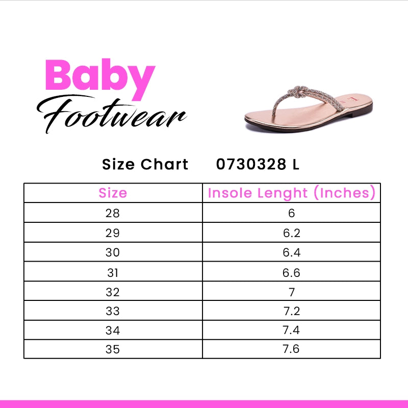 Peach Casual Slippers For Girls 0730328