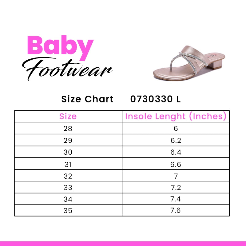 Peach Fancy Slippers For Girls 0730330