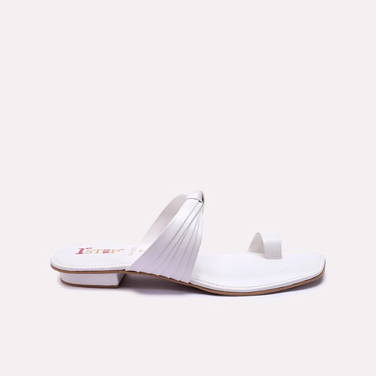 White Casual Slippers 0412836