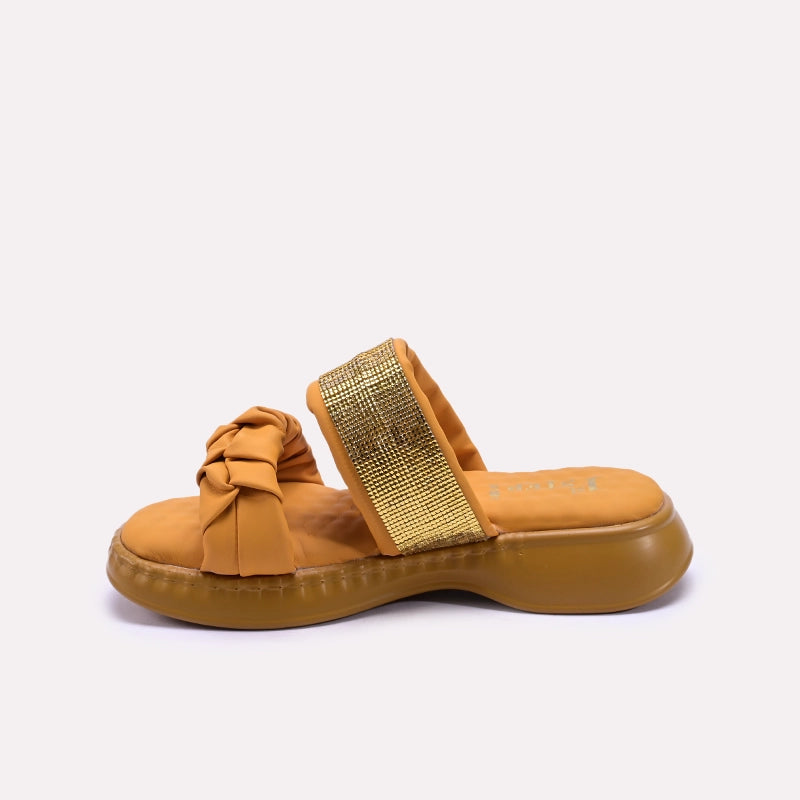 Yellow Comfy Fancy Slippers for Women