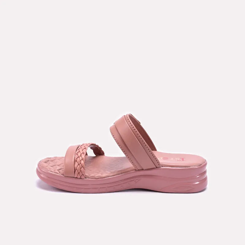 Peach Casual Slippers for Baby