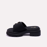 Black Chunky Casual Slippers 0413198