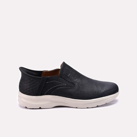 Mens Black Comfy Casual Shoes
