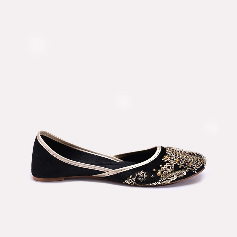 Womens Black Khussa