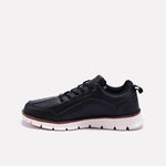 Black Soft Sole Sneakers Men 0120543
