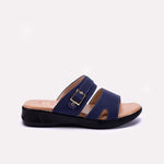 Womens Blue Casual Slippers