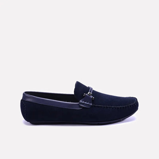 Blue Velvet Loafers Men 0130789