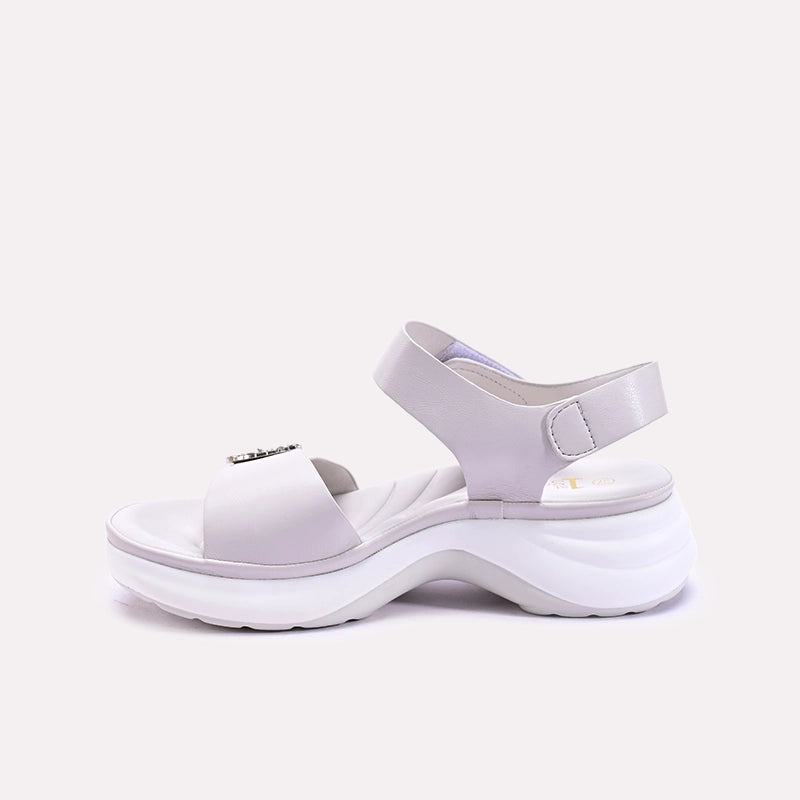 brielle gray chunky casual sandals for women