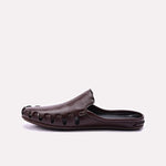 Brown Back Open Loafers for Men