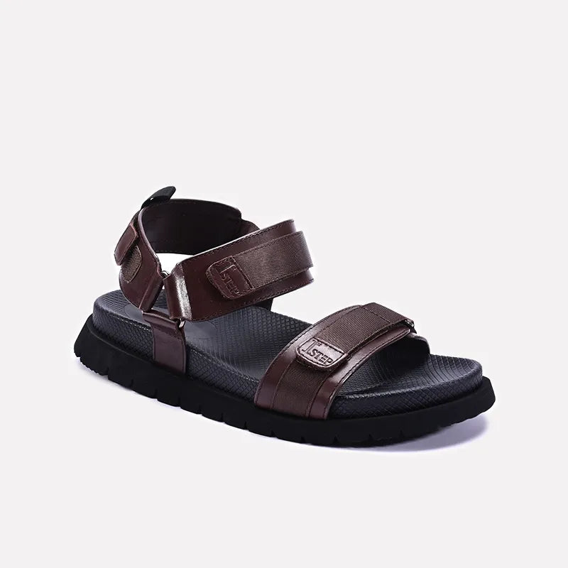 Brown Velcro Casual Sandals 0141169 – 1st Step Shoes Bags
