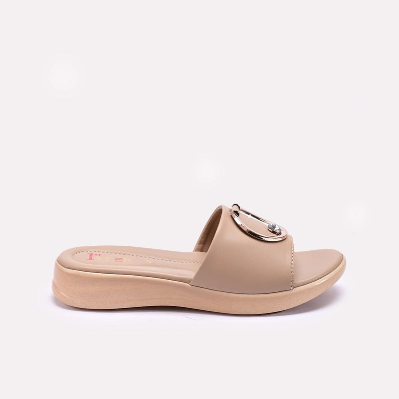 Womens Fawn Comfy Casual Slippers
