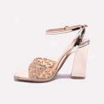 Gold High Heel Fancy Sandals 0421480