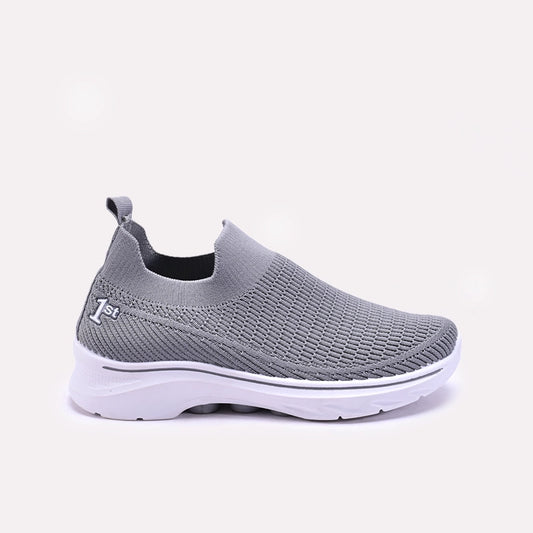 Gray Soft Slip On Sneakers 0440852